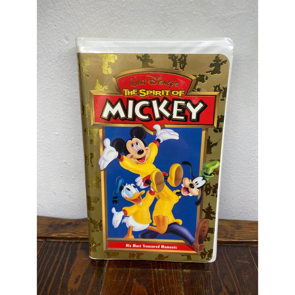 Walt Disney's The Spirit of Mickey VHS His Most Treasured Moments Clamshell Case